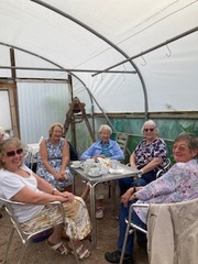 Jan P, Jill, Gill, Celia and Chris M